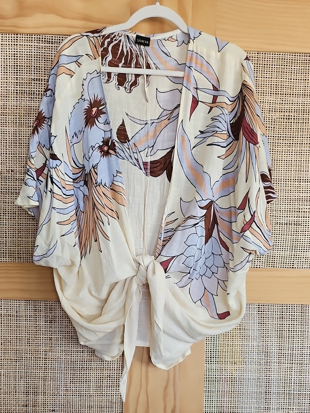 SAACHI Tie-Front Kimono OS